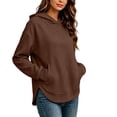 thumbnail image 2 of Aezemi Womens Jacquard Hoodie Sweatshirts Pullover Loose Fit Split Hem Fashion Comfy Sweatshirts Winter Fall Baggy Comfy Daily Casual Outerwear S, 2 of 6