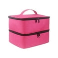 thumbnail image 1 of Qarigey Aspecto elegante: organice y almacene la colección de esmaltes de uñas con facilidad y bolsa de transporte para esmaltes de uñas. Juegos de manicura Rosa roja, 1 of 6