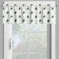 thumbnail image 4 of Ambesonne Egyptian Valance & Curtain, Jackal Head Timeless Form, 55"x30", Yellow Black and Grey, 4 of 6