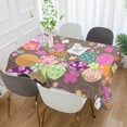 thumbnail image 4 of Coolnut Easter Eggs Flower Rectangle Tablecloth Spill-Proof Polyester Table Cloth Table Cover for Kitchen Dining Picnic Holiday Party Decoration,54"x54", 4 of 7