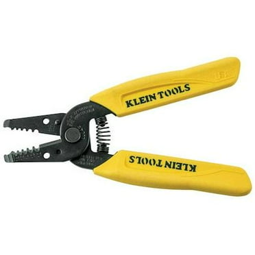 Wire Stripper, Overall Length 6 1/4 in, Capacity 18 to 10 AWG, Yellow, Steel