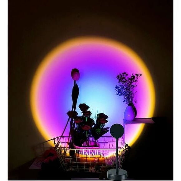 LED Rainbow Sky Projector for Intimate Bedrooms & Couples, Create Magical Atmosphere Night Light Romantic USB Sunset Lamp