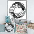 thumbnail image 3 of Designart 'China Koi Fish In Chinoiserie Style III' Nautical & Coastal Framed Art Print, 3 of 4