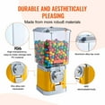 thumbnail image 3 of Gumball Machine for Kids, 17" Candy Dispenser, Coin Operated, PC Bubble Gum Machine for Home, Game Rooms & Toy Stores - Yellow, 3 of 6