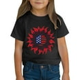 thumbnail image 5 of CFLVAEK 4th of July T Shirts for Kids American Flag Graphic Tees Cotton Short Sleeve Patriotic Tshirts Indenpendence Day Crewneck Tops 4 Years, 5 of 10
