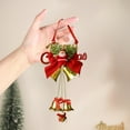 thumbnail image 6 of JeashCHAT Christmas Bell Hanging Ornaments with Cute Santa Claus and Bows, Xmas Holiday Party Decorative Bells for Christmas Wreath Tree Door Decor, Christmas Gifts, 6 of 6