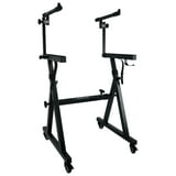 Rockville Z45W Z-Style 2-Tier Keyboard Stand+Wheels+Bag+Adjustable ...
