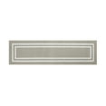 thumbnail image 4 of Washable Skid-Resistant Runner Rug, Border, Light Grey and White, 26" x 72", 4 of 8