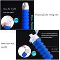 thumbnail image 4 of Botella de agua de viaje plegable de silicona portátil, recipiente para agua potable con extensión telescópica y cubierta a prueba de fugas, 4 of 4