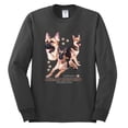 thumbnail image 2 of If It's Not a German Shepherd It's Just a Dog Gift | Mens Dog Lover Long Sleeve T-Shirt, Charcoal, Medium, 2 of 3