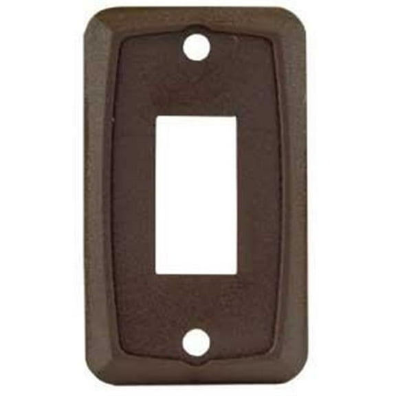 12865 Single Switch Plate Brown