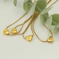 thumbnail image 4 of YIFSIY Initial Letter S Heart Pendant 18K Gold Plated Snake Chain Women Necklace, 4 of 5
