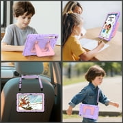 Fintie Case for Samsung Galaxy Tab S10 Lite/ S10 FE/ S9 FE 10.9 Inch/Tab S9 11 Inch, Fully-Body Rugged Heavy Duty Shockproof Protective Case with Kickstand & Shoulder Strap for Kids, Purple