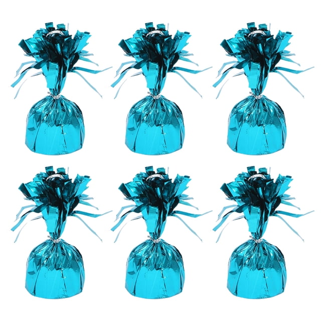 CSChome Balloon Blocks 6Pcs Balloon Weights Foil-Wrapped Long-lasting Reusable Wedding Party Prom Balloon Blocks