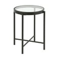 thumbnail image 4 of Evelyn&Zoe Duxbury 18" Wide Round Side Table, Blackened Bronze, 4 of 7