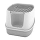 thumbnail image 1 of Caja de arena para gatos, tapa, desodorante, anticinturón, arena, orinal, lavabo para casa, gran espacio, gris m Zulema cuenca de arena para gatos, 1 of 8