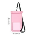 thumbnail image 2 of IPX8 Waterproof Phone Pouch PVC Floating Dry Bag Touchscreen Sensitive Case Adjustable Lanyard Universal Smartphone Protector for Swimming Beach Kayaking 8.26x4.13in(Pink), 2 of 6