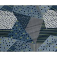 thumbnail image 4 of oneOone Polyester Lycra Midnight Blue Fabric Triangle Geometric Fabric For Sewing Printed Craft Fabric By The Yard 56 Inch Wide, 4 of 4
