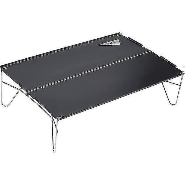 Mesa plegable para acampar, mini mesa plegable de aleación de aluminio, compacta, ligera y móvil.