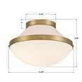 thumbnail image 2 of Crystorama Lighting Group Xan-8001 Xander 12" Wide Flush Mount Bowl Ceiling Fixture -, 2 of 7