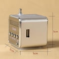 thumbnail image 4 of Portable TD V26 Digital Radio Speaker Mini FM Radio Receiver with LCD Stereo Speaker Support Micro Memory Card, 4 of 5