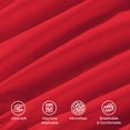 thumbnail image 6 of Elegant Comfort Deep Pocket 4-Piece Bed Sheet Set, Ultra-Soft Microfiber, Luxury Bedding Gift, Twin, Red, 6 of 6