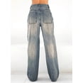 thumbnail image 4 of EMMIOL Women's Vintage Y2K Wide Leg Jeans 90s Baggy Boyfriend Style Denim Pants,Low Rise Loose Fit Jeans, 4 of 6
