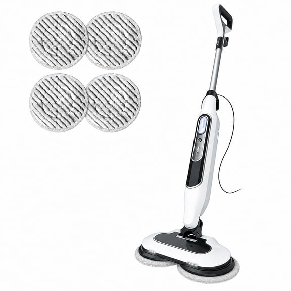 Alvantor Dual Steam Mop, All-in-One Hard Floor Steam Mop with 3 Steam Modes & LED Headlights, Lightweight for Home Tile Cleaning