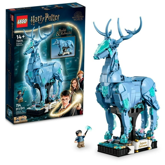 LEGO Harry Potter Expecto Patronum 76414 Collectible 2 in 1 Building Set, Build and Display Patronus Set for Teens and Fans of the Wizarding World, Harry Potter Christmas Gift Idea, Includes 754 Pieces, Ages 14+