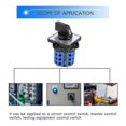 thumbnail image 3 of 3 Positions On-off-on Changeover Control Rotary Cam Switch 20a, 3 of 5