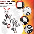 thumbnail image 6 of Car Seat Toys for Babies, 0-6 Months Stroller Activity Black White Baby Spiral Plush Toys Newborn High Contrast Sensory Carseat Toys with 4 Pendants Hanging Boys Girls Gift, 6 of 8