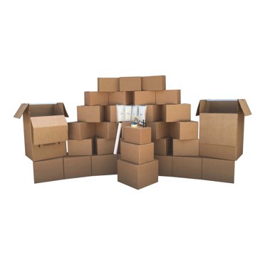 Uboxes Large Corrugated Wardrobe Moving Boxes Bundle Of 3 24 Quot X 24 Quot X40 Quot Walmart Com
