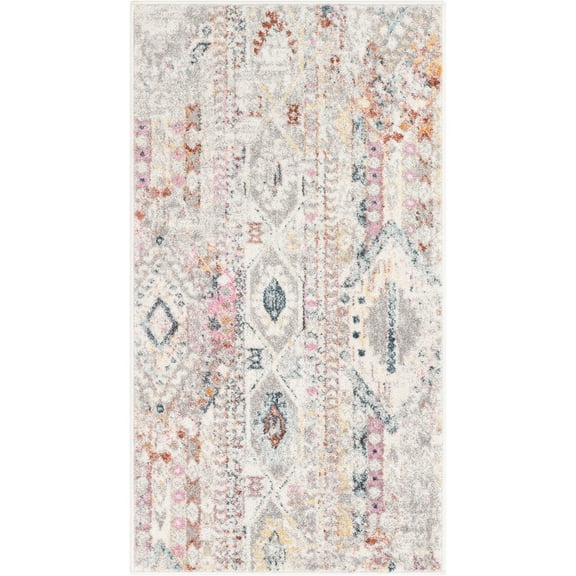 Well Woven Rodeo Otero Vintage Bohemian Tribal Ivory 2'3" x 3'11" Area Rug