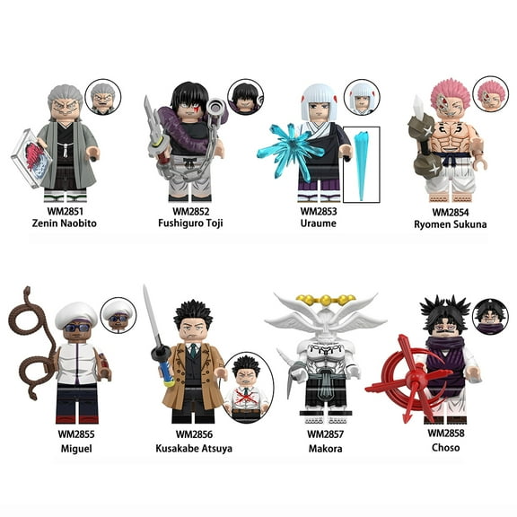 Jujutsu Kaisen Custom Building Block Sets x 8 Set 4
