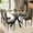 Black + Black, variant on 47.24 Inch Rectangular Glass Dining Table For 4, Modern Tempered Glass Kitchen Table With X-Shaped Metal Legs For Dining Room, Small Space (Silver Only Table)