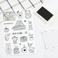 thumbnail image 4 of 1Pc Books Coffee and Animals Clear Stamps Silicone Cutting Die Painting Stencils for DIY Scrapbooking Photo Album Cards Decor Paper Craft, 4 of 9