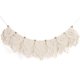 thumbnail image 3 of Macramé Decoración Para Colgar En La Pared Para Su Habitación Decoración De Pared Bohemia Tapiz De Algodón Tejido Hecho A Mano Guirnalda De Flecos Banner Y Cortina De Puerta Beige, 7 Fla, 3 of 5