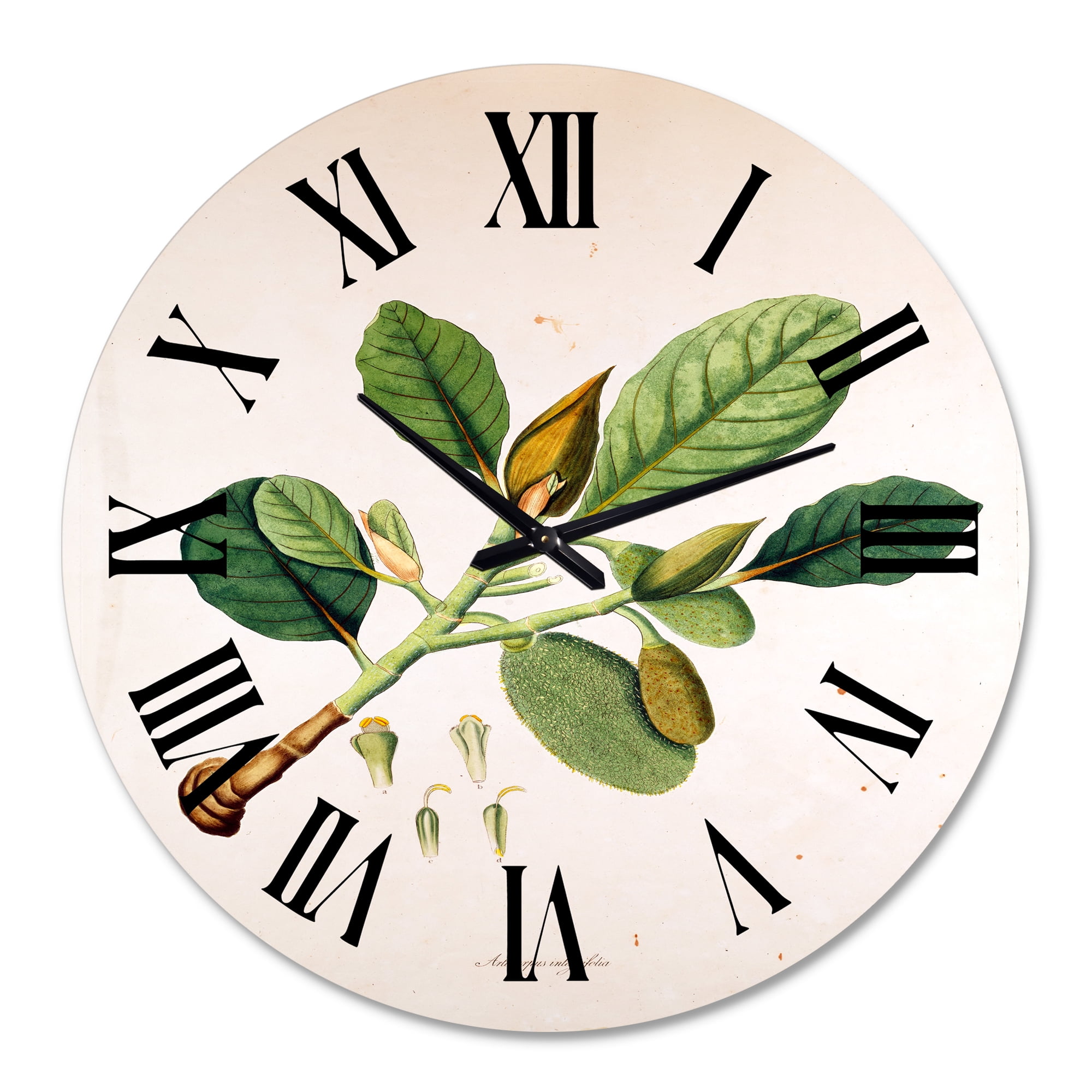 Designart 1 in Quartz Farmhouse Wall Clock