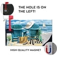 thumbnail image 3 of Welcome Summer Blue Sea Beach Mailbox Cover Magnetic Standard Size 21" x 19", Ocean Seagull Sailboat Chairs Decorative Post Letter Box Wrap Decor Coastal Nautical Garden Yard Outdoor Decoration, 3 of 6