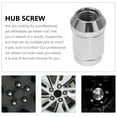 thumbnail image 3 of FRCOLOR  20 Pcs Solid Car Wheel Nut Screw Bolt Rim Covers Hub Silver, 3 of 8