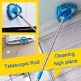 thumbnail image 6 of Triangle Cleaning Mop 180 Degree Rotatable Adjustable Triangle Cleaning Mop Tools, Extra Gift 3 Reusable Mop Heads, Wet and Dry, for Bathroom Floor Wall Bed Bottom, 6 of 6
