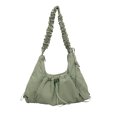 thumbnail image 1 of Bolso Hobo Fruncido Tote Holgado Hombro Cordón Plisado Nylon para Mujer, 1 of 9