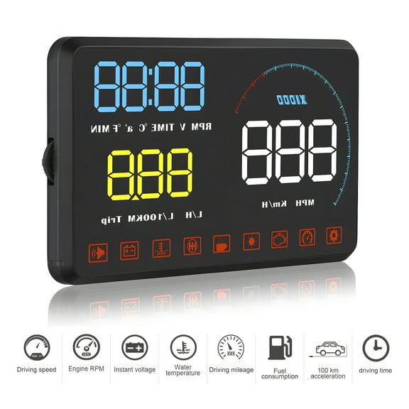 Car HUD 5.5inch Universal Car Head Up Display ODB2 System Automotive Diagnostic head up display accesorios automovil