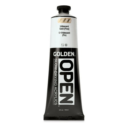 UPC: 0738797748439 | Golden Open Acrylics – Iridescent Gold (Fine)  5 oz  Tube