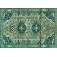 thumbnail image 1 of Ahgly Company Indoor Rectangle Persian Turquoise Blue Traditional Area Rugs, 4' x 6', 1 of 4
