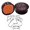 Wine Ink, variant on PrintValue Acrylic Round Rubber Round Stamp Close Eyes Scapbook Embossing