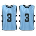thumbnail image 2 of Youth Sports Scrimmage Jerseys 12 PCS Distinguishable Colors Open Side for Comfort, 2 of 7