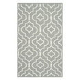 thumbnail image 2 of SAFAVIEH Dhurrie Slater Geometric Moroccan Wool Area Rug, Grey/Ivory, 6' x 6' Round, 2 of 6
