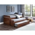 thumbnail image 2 of Pemberly Row Transitional Wood Twin/ Twin Bed with Twin Trundle in Dark Cherry, 2 of 7