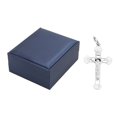 thumbnail image 1 of Hommes Croix Collier Collier Crucifix Exquis 925 Colliers Croix Collier en Argent Solide Performance, 1 of 8